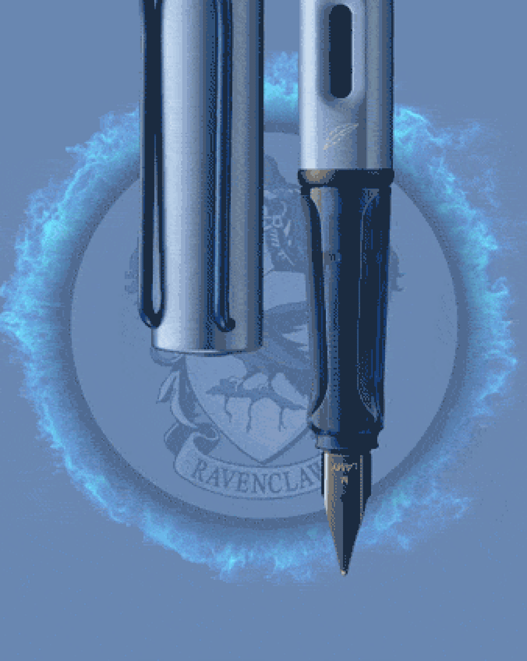 Lamy AL-Star Fountain Pen - Ravenclaw WITH Ink Converter and LASER Engraving (Harry Potter Special Edition)