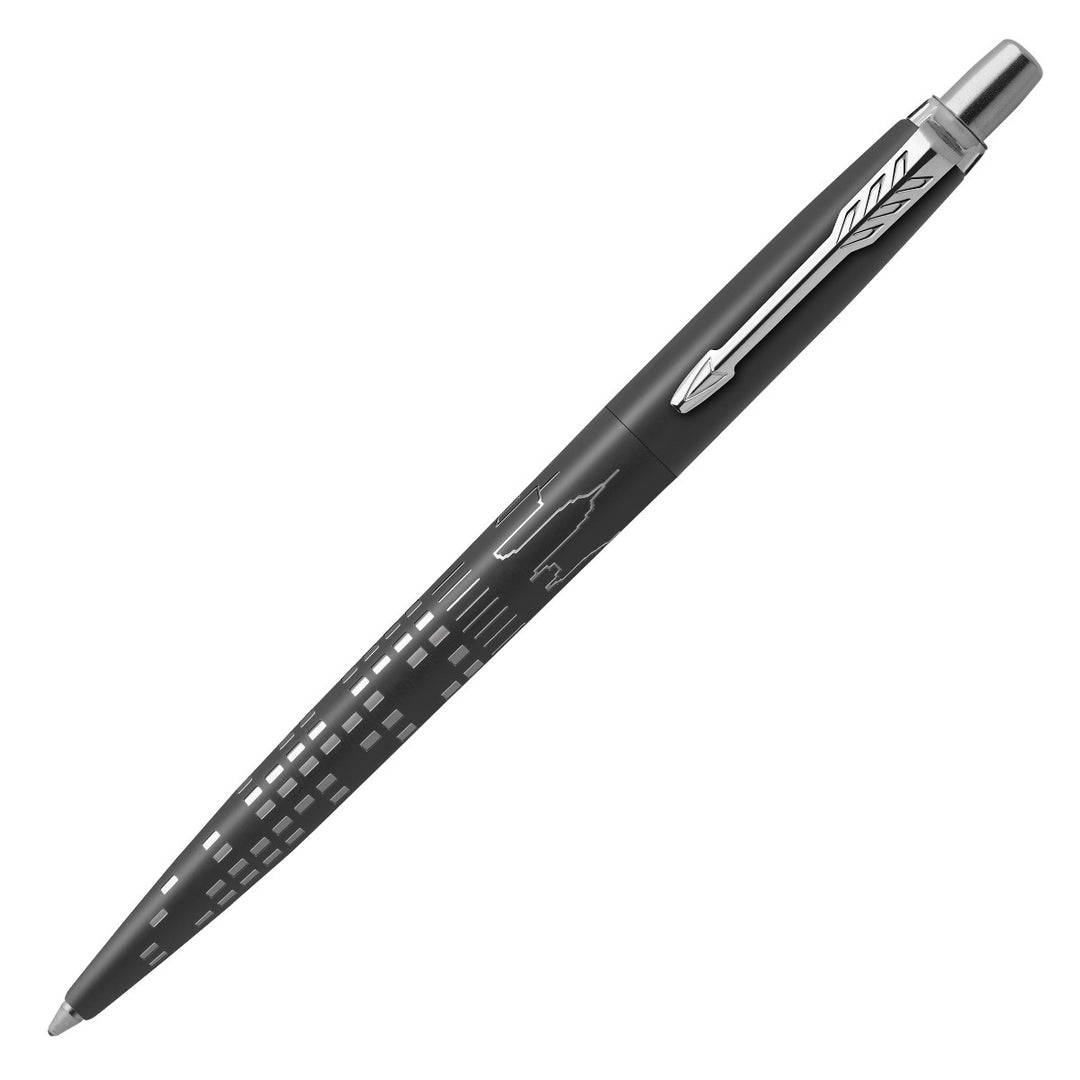 Parker Jotter Classic (PREMIUM) Ballpoint Pen - New York Special Edition Black Chrome Trim