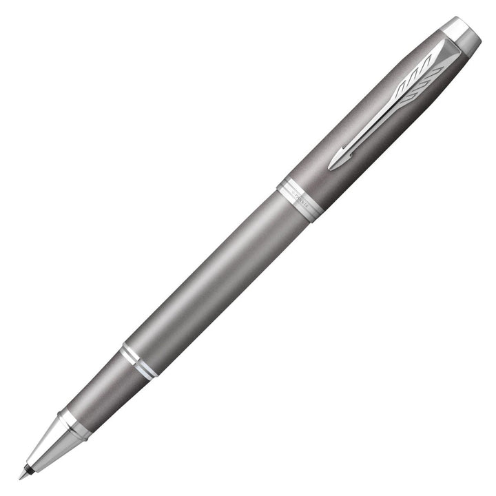 Parker IM Rollerball Pen - Writing Rituals - Grey Chrome Trim - Refill Black Medium (M)