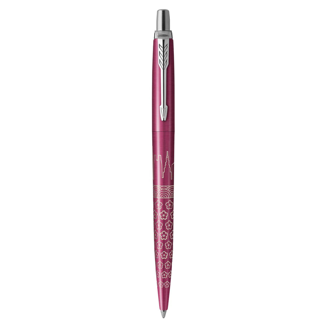 Parker Jotter Classic (PREMIUM) Ballpoint Pen - Tokyo Japan Special Edition Pink Chrome Trim