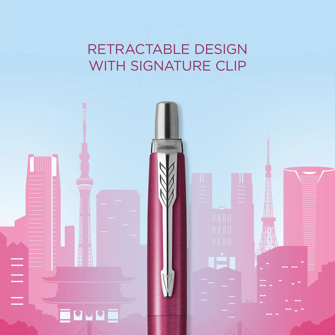 Parker Jotter Classic (PREMIUM) Ballpoint Pen - Tokyo Japan Special Edition Pink Chrome Trim
