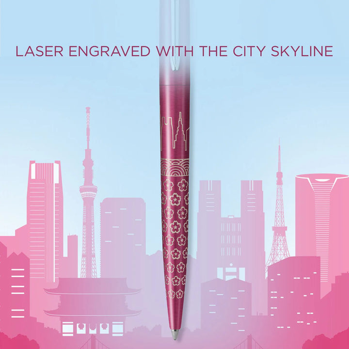 Parker Jotter Classic (PREMIUM) Ballpoint Pen - Tokyo Japan Special Edition Pink Chrome Trim