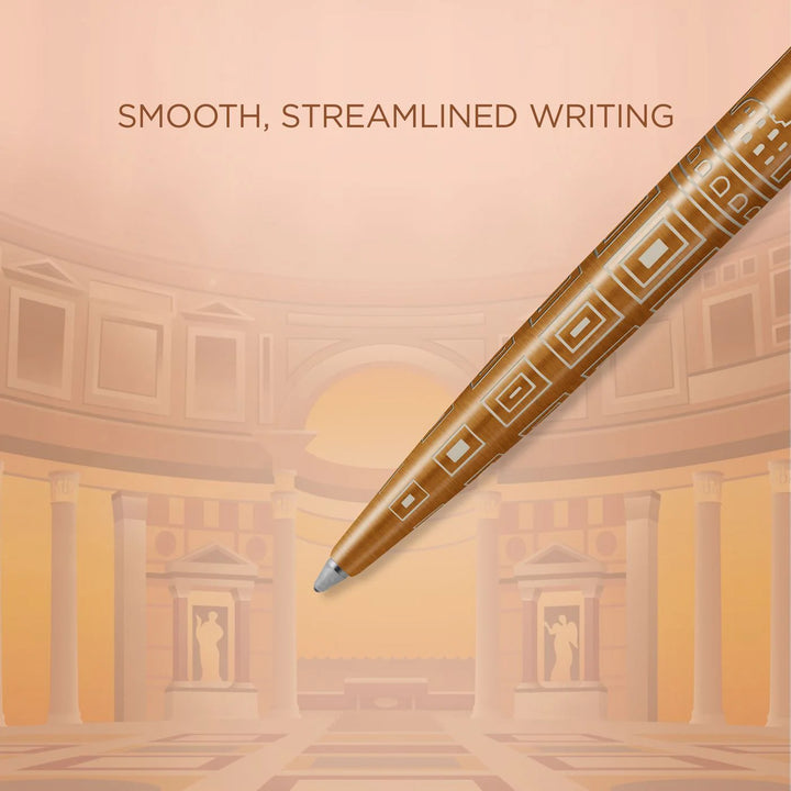 Parker Jotter Classic (PREMIUM) Ballpoint Pen - Rome Special Edition Brown Chrome Trim