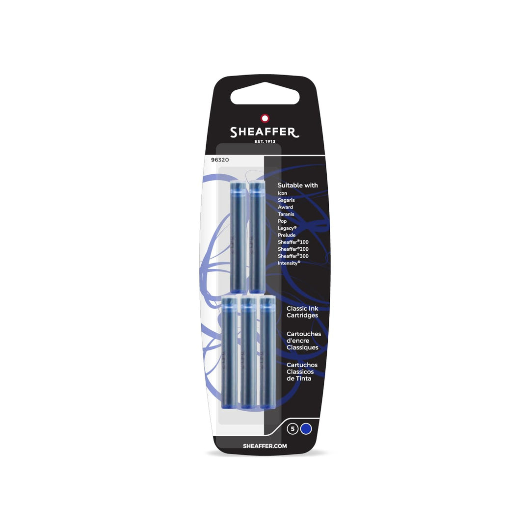 Sheaffer Ink Catridges Classic (Pack of 5) - Blue
