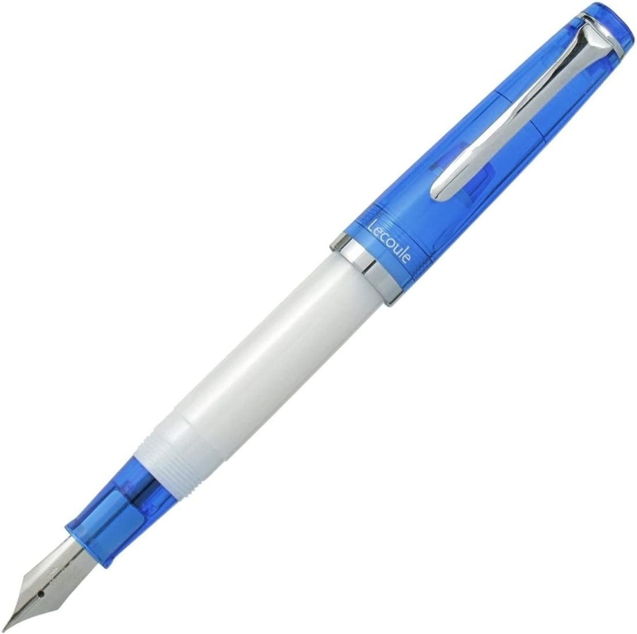 Sailor Lecoule Fountain Pen - Blue Cap White Body (with Converter) - KSGILLS.com | The Writing Instruments Expert