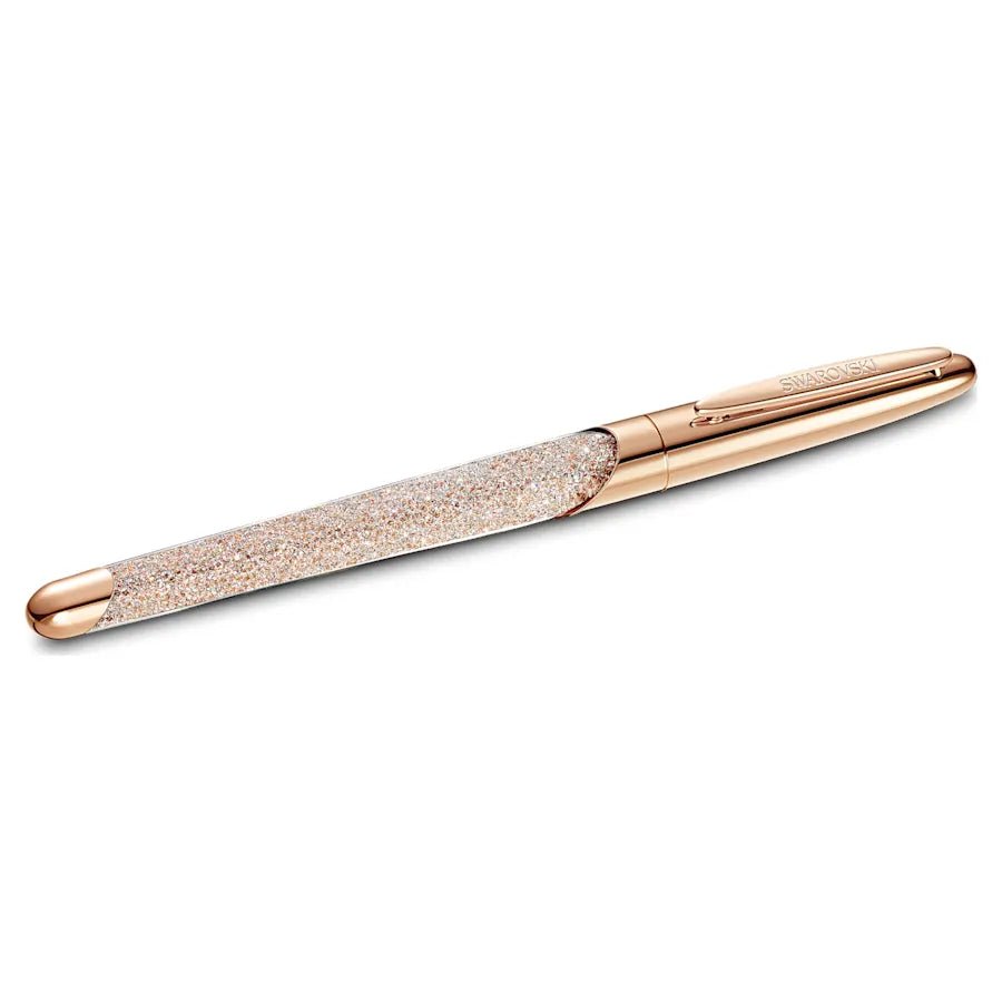 Swarovski Crystalline Nova Rollerball Pen - Champagne Rose Gold Trim - KSGILLS.com | The Writing Instruments Expert