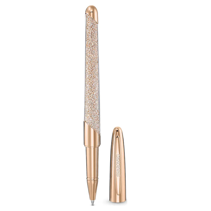 Swarovski Crystalline Nova Rollerball Pen - Champagne Rose Gold Trim - KSGILLS.com | The Writing Instruments Expert