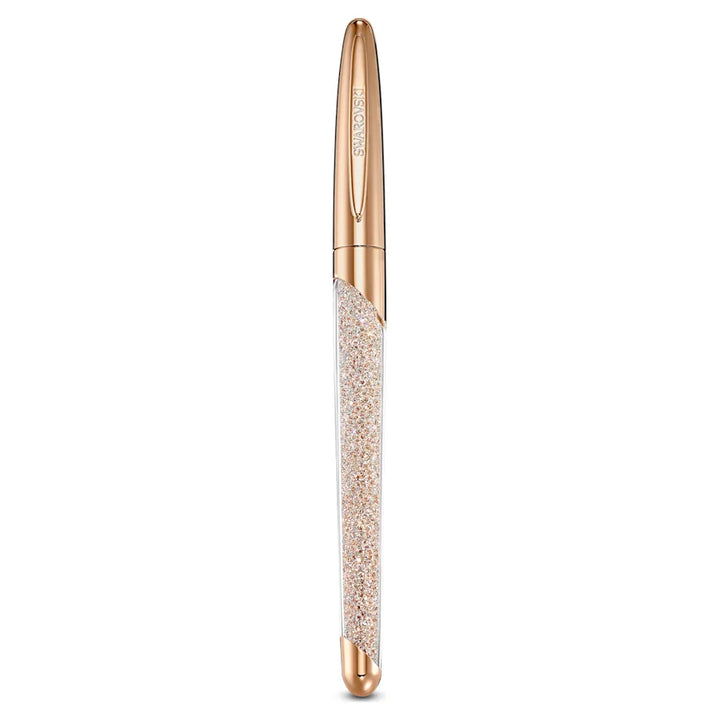 Swarovski Crystalline Nova Rollerball Pen - Champagne Rose Gold Trim - KSGILLS.com | The Writing Instruments Expert