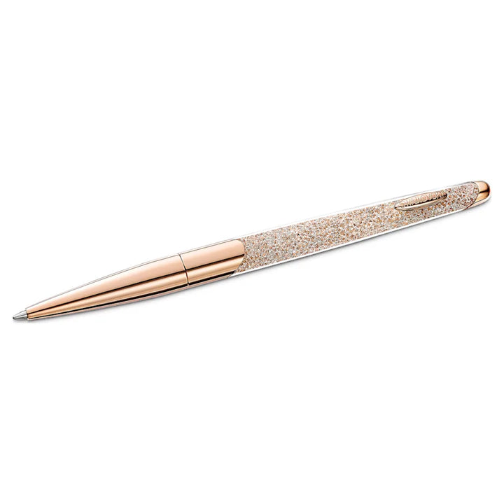 Swarovski Crystalline Nova Ballpoint Pen - Champagne Rose Gold Trim - KSGILLS.com | The Writing Instruments Expert