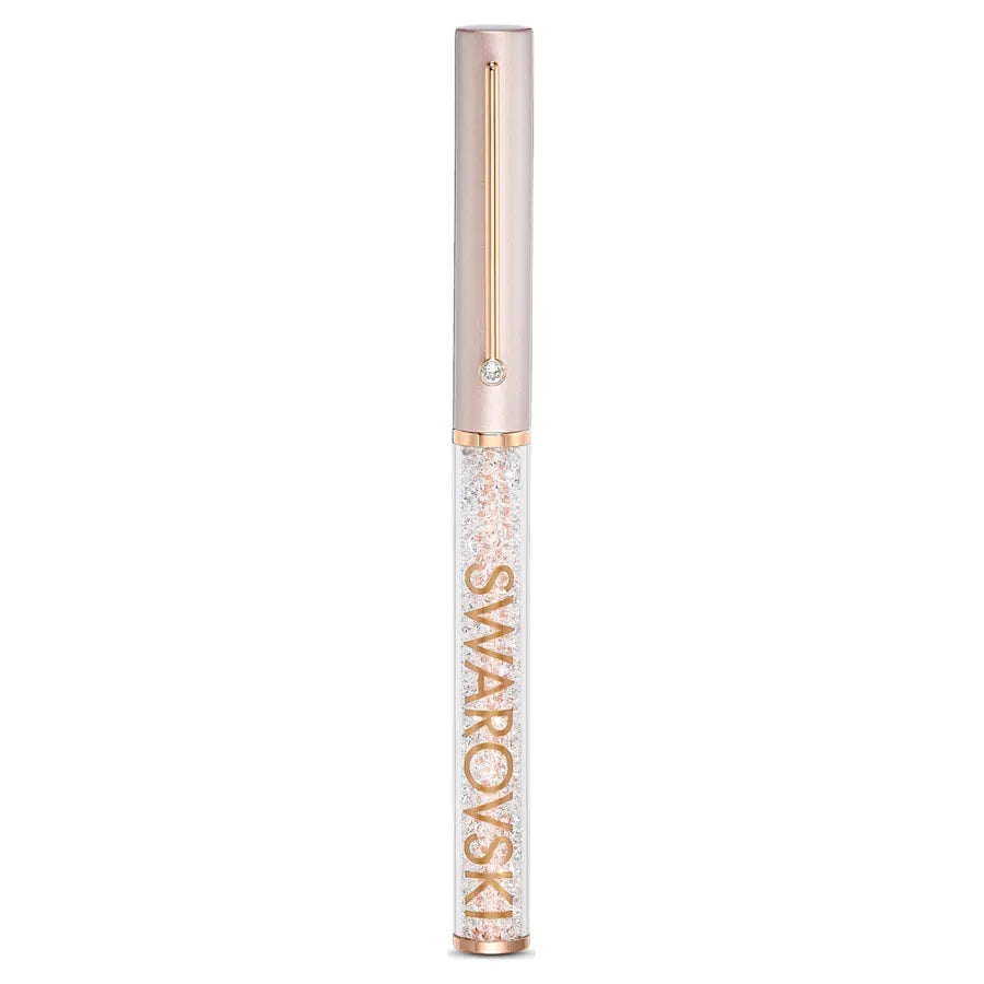 Swarovski Crystalline Gloss Rollerball Pen - Champagne Rose Gold Trim - KSGILLS.com | The Writing Instruments Expert
