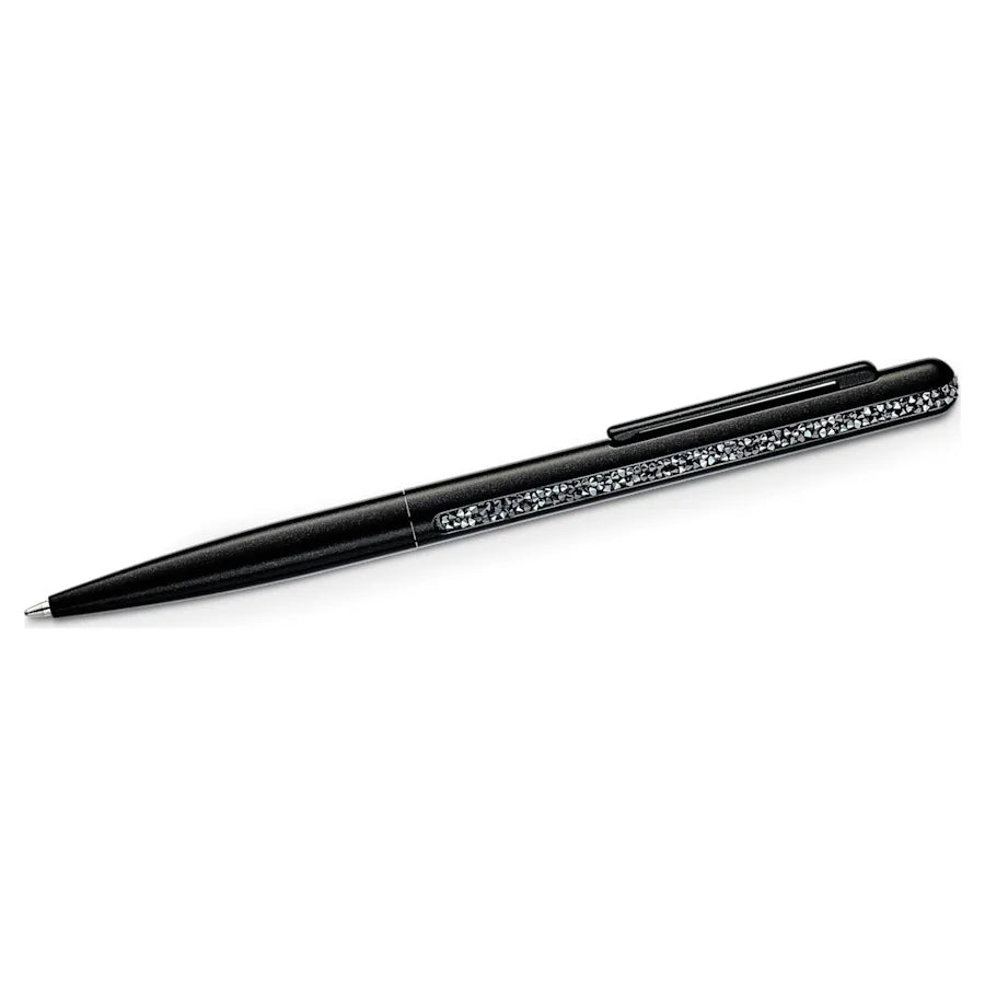 Swarovski Crystal Shimmer Ballpoint Pen - Black Chrome Trim - KSGILLS.com | The Writing Instruments Expert