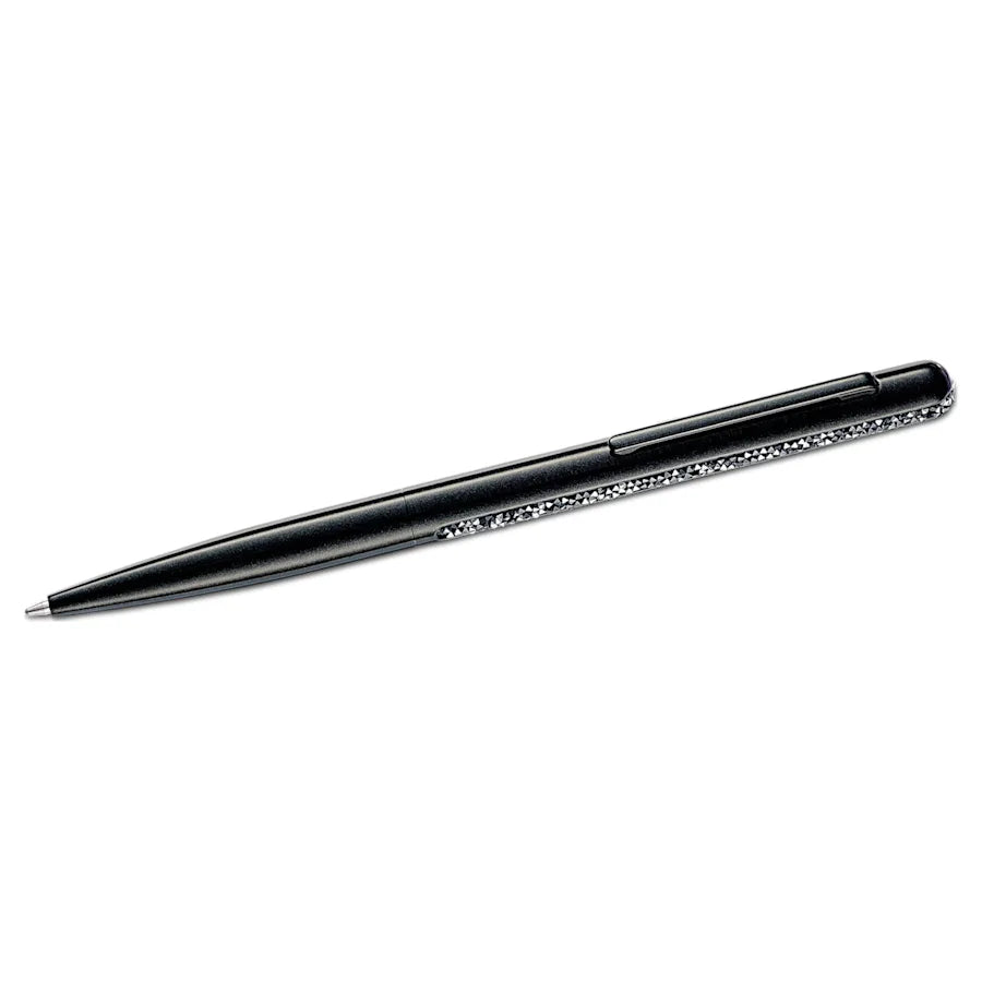 Swarovski Crystal Shimmer Ballpoint Pen - Black Chrome Trim - KSGILLS.com | The Writing Instruments Expert