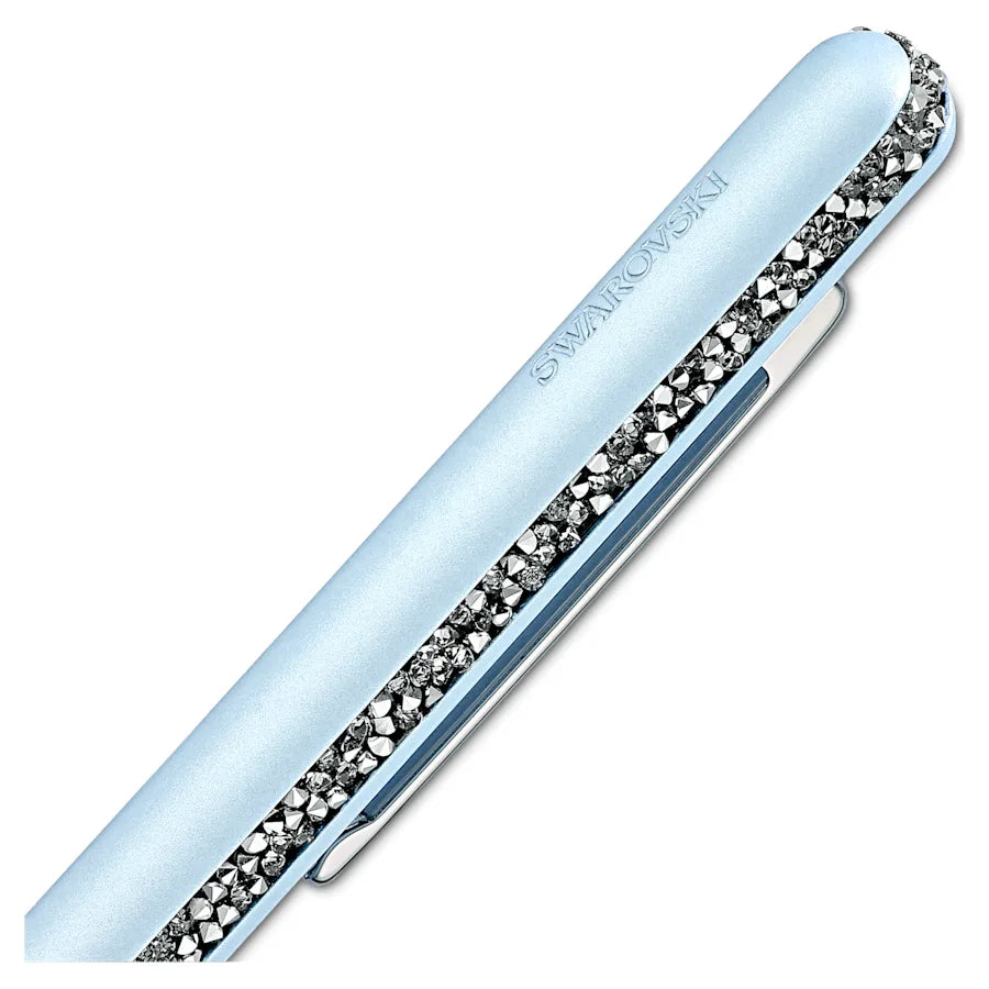 Swarovski Crystal Shimmer Ballpoint Pen - Blue Chrome Trim - KSGILLS.com | The Writing Instruments Expert