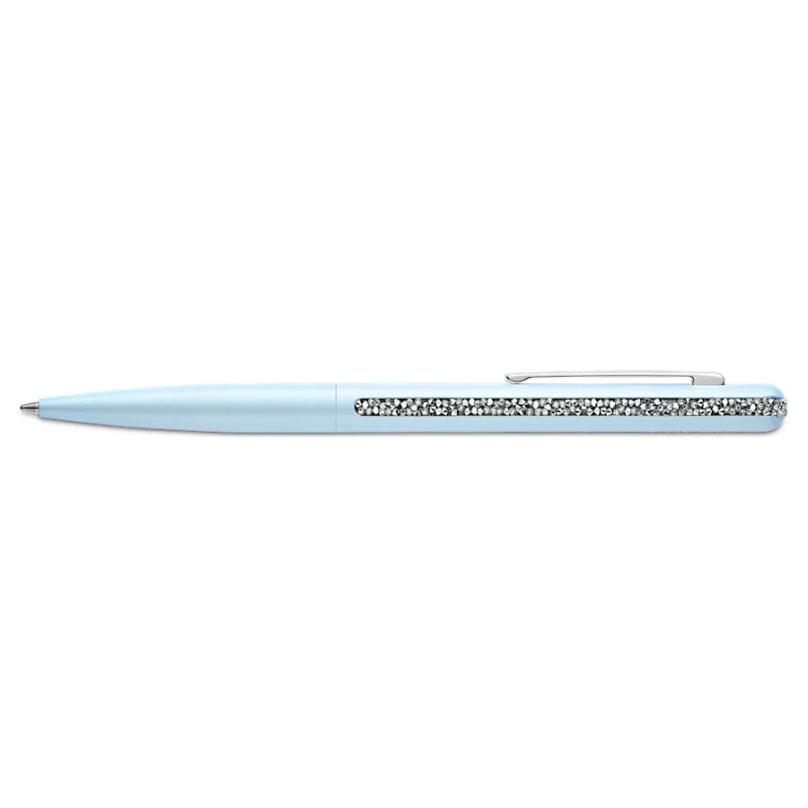 Swarovski Crystal Shimmer Ballpoint Pen - Blue Chrome Trim - KSGILLS.com | The Writing Instruments Expert