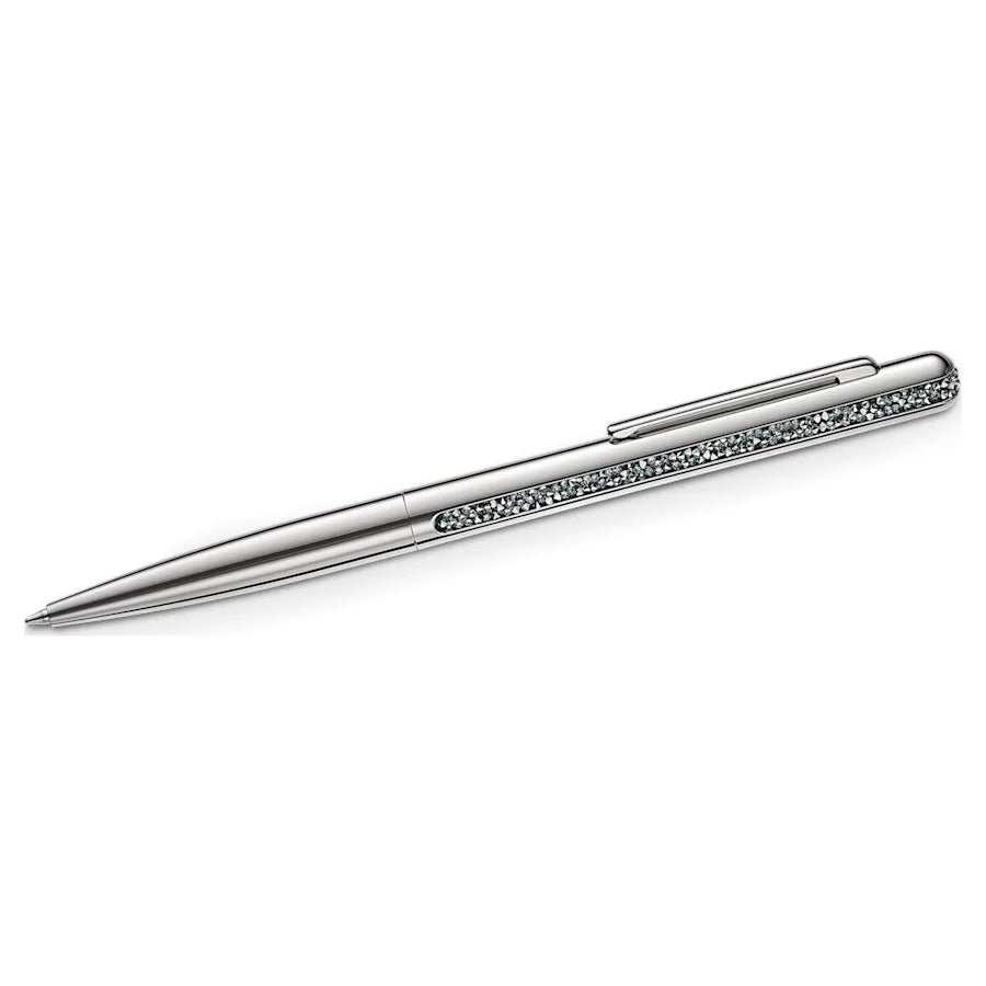 Swarovski Crystal Shimmer Ballpoint Pen - Silver Chrome Trim - KSGILLS.com | The Writing Instruments Expert