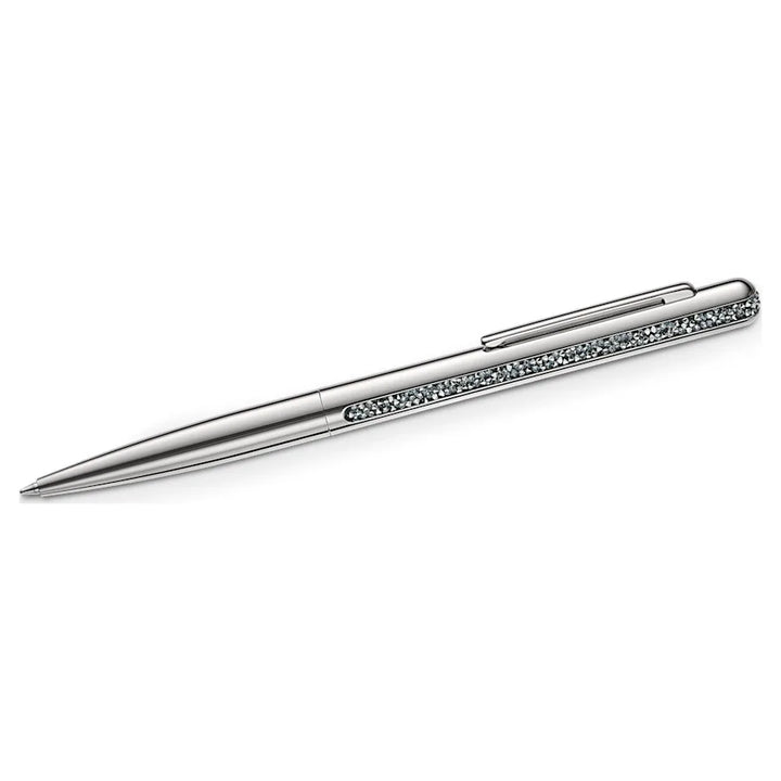 Swarovski Crystal Shimmer Ballpoint Pen - Silver Chrome Trim - KSGILLS.com | The Writing Instruments Expert
