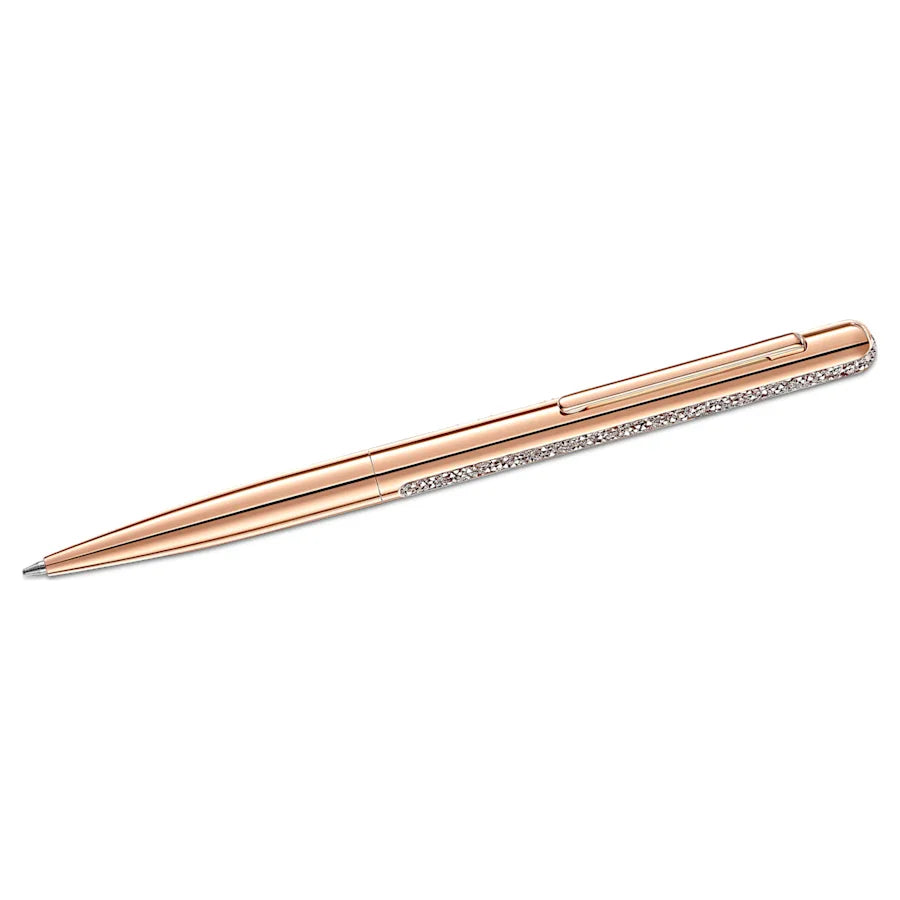 Swarovski Crystal Shimmer Ballpoint Pen - Rose Gold Trim - KSGILLS.com | The Writing Instruments Expert