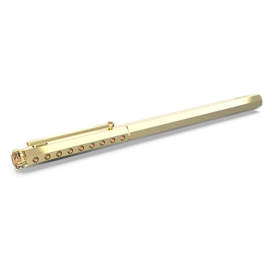 Swarovski Classic Ballpoint Pen - Yellow Gold Monochrome (with LASER Engraving) - KSGILLS.com | The Writing Instruments Expert