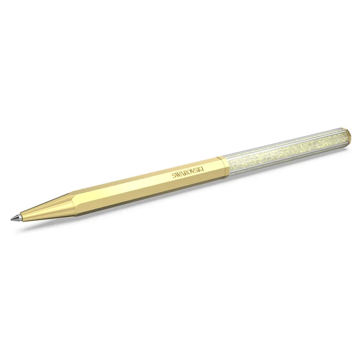 Swarovski Crystalline Octagon Ballpoint Pen - Yellow Gold Trim - KSGILLS.com | The Writing Instruments Expert