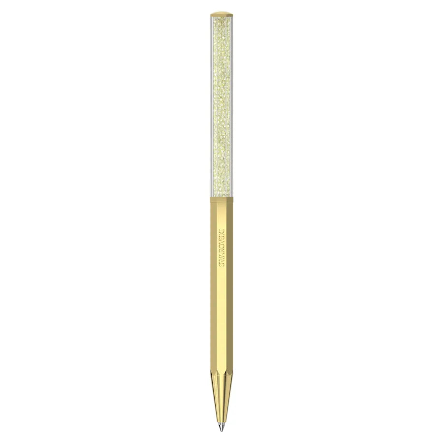 Swarovski Crystalline Octagon Ballpoint Pen - Yellow Gold Trim - KSGILLS.com | The Writing Instruments Expert