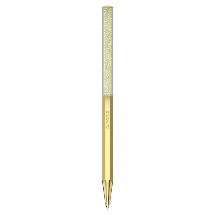 Swarovski Crystalline Octagon Ballpoint Pen - Yellow Gold Trim - KSGILLS.com | The Writing Instruments Expert