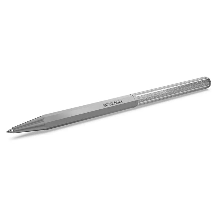 Swarovski Crystalline Octagon Ballpoint Pen - Grey Chrome Trim - KSGILLS.com | The Writing Instruments Expert