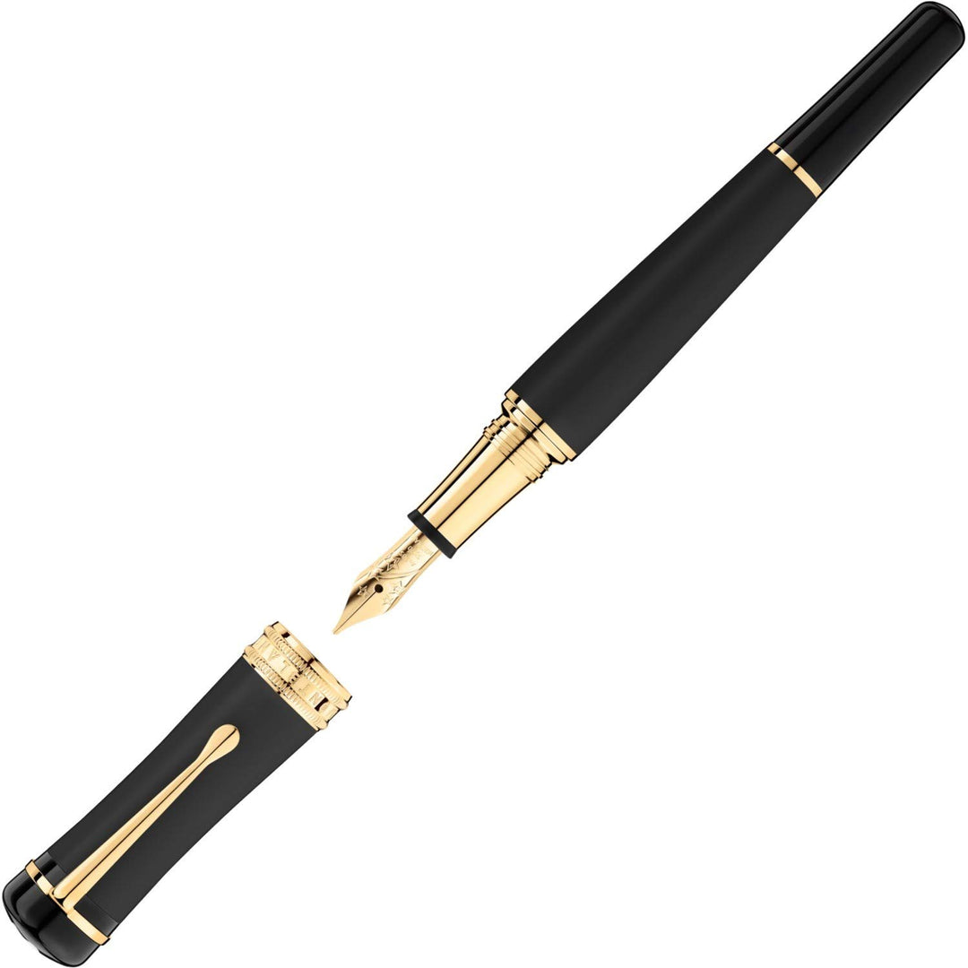 Montblanc Bonheur Nuit Fountain Pen Black Gold