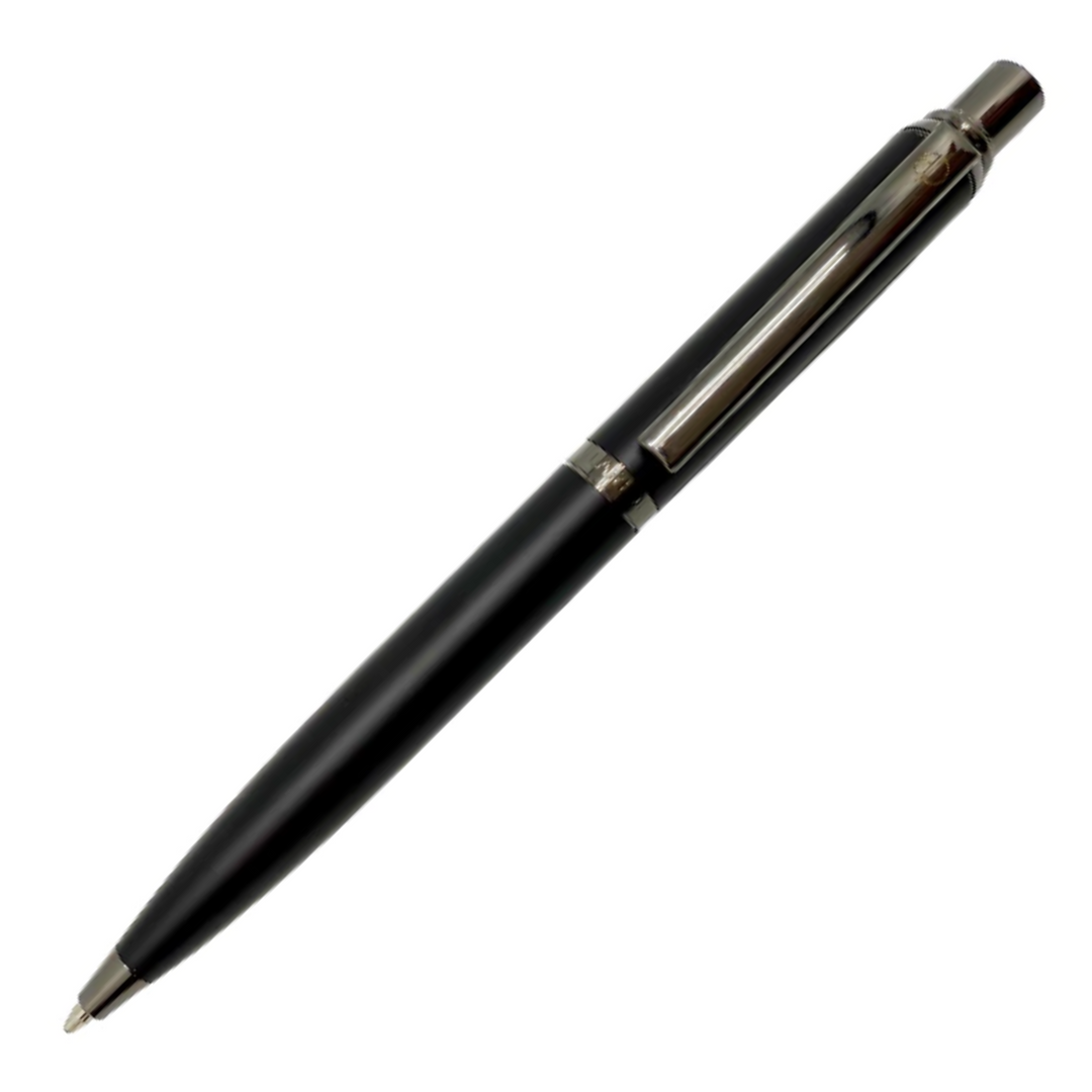 Alain Delon Retro Ballpoint Pen - Matte Black Achromatic (with LASER Engraving)
