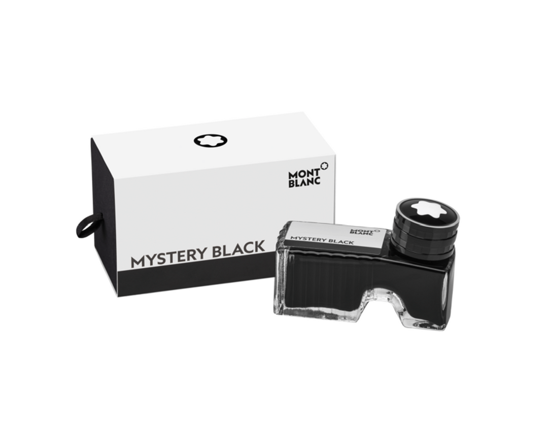 Montblanc Ink Bottle 60ml Fountain Pen - Mystery Black - KSGILLS.com | The Writing Instruments Expert