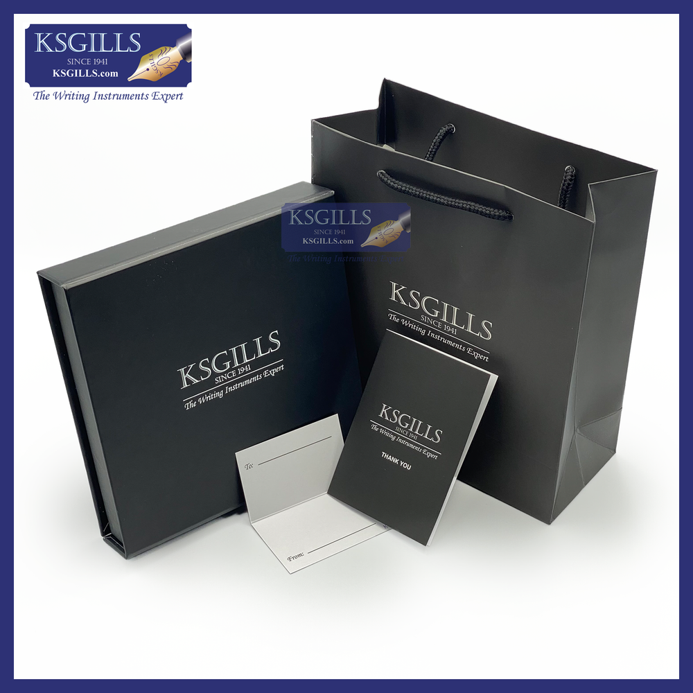 KSG set - Parker Vector XL Fountain Pen SET - Silver Blue Chrome Trim - KSGILLS.com | The Writing Instruments Expert