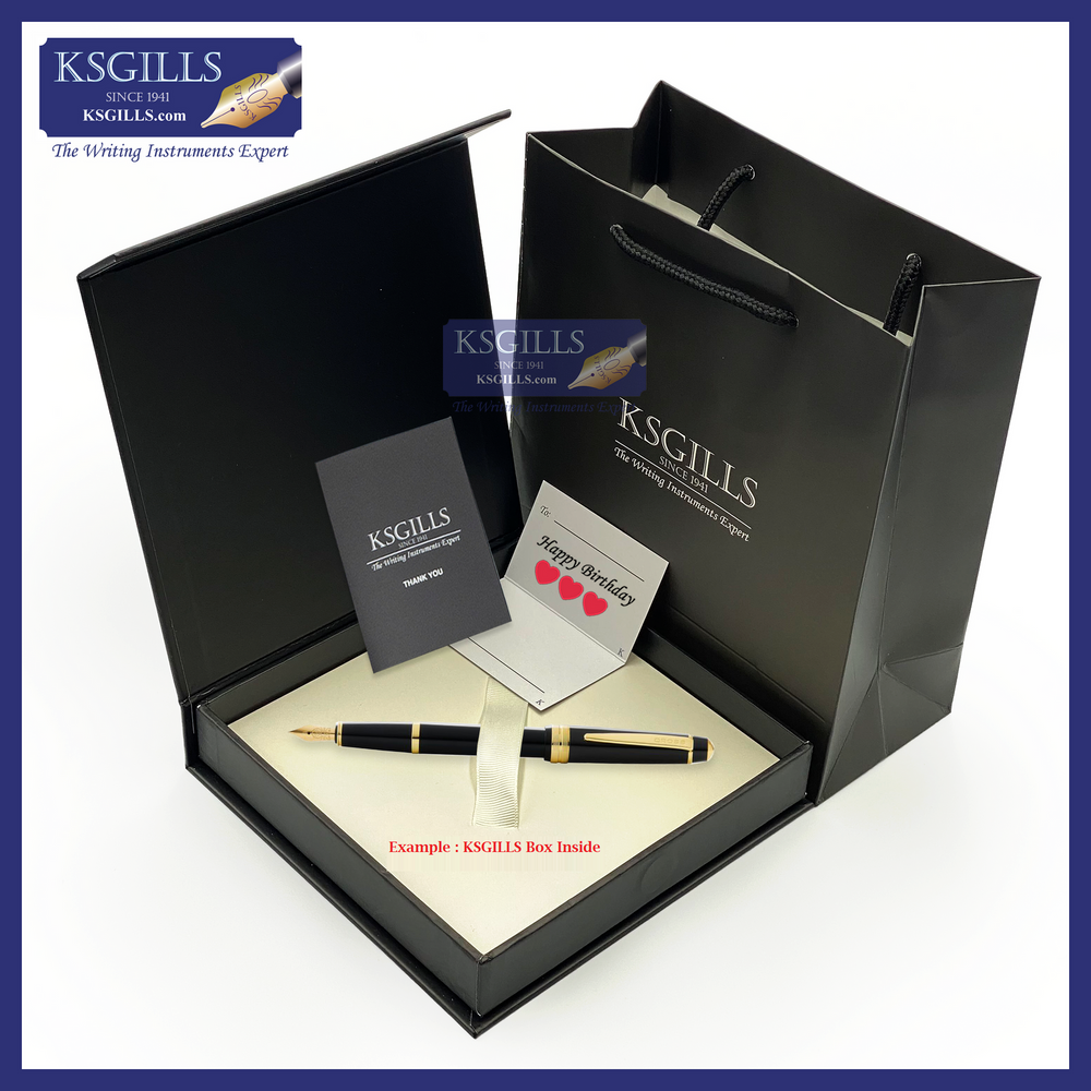 KSG set - Franklin Covey Freemont Deco Ballpoint & Mechanical Pencil (0.9mm) - Black Lacquer  (with KSGILLS Premium Gift Box) - KSGILLS.com | The Writing Instruments Expert