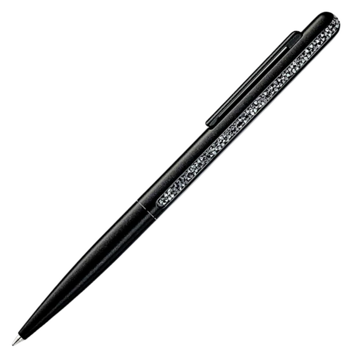 Swarovski Crystal Shimmer Ballpoint Pen - Black Chrome Trim - KSGILLS.com | The Writing Instruments Expert
