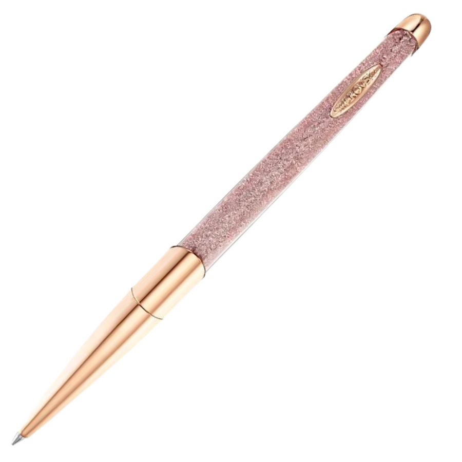 Swarovski Crystalline Nova Ballpoint Pen - Pink Rose Gold Trim - KSGILLS.com | The Writing Instruments Expert