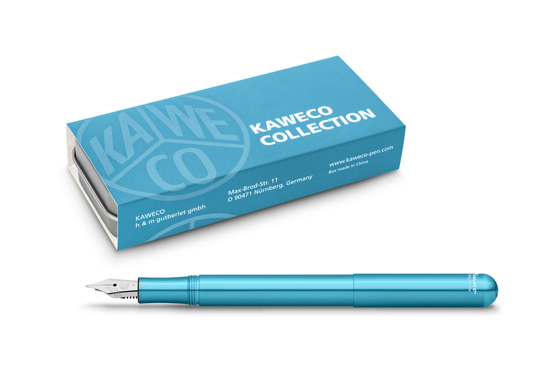 Kaweco Collection Fountain Pen - Liliput Blue Chrome Trim