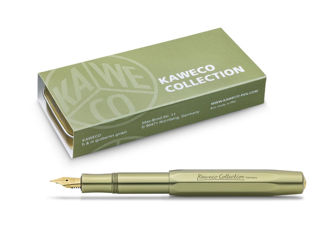 Kaweco Collection Fountain Pen - Olivine Green Gold Trim