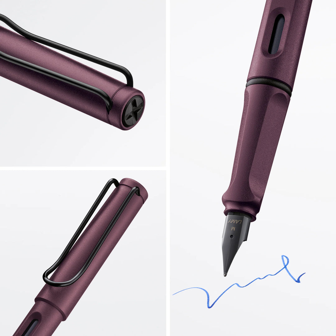 Lamy Safari Fountain Pen - Scarlet Purple (with Ink Converter)