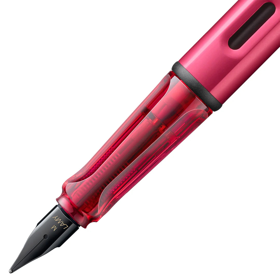 Lamy AL-Star Fountain Pen - Fiery Red WITH Ink Converter and LASER Engraving