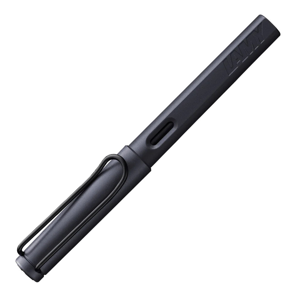 Lamy Safari Fountain Pen - Steel Black (with Ink Converter)