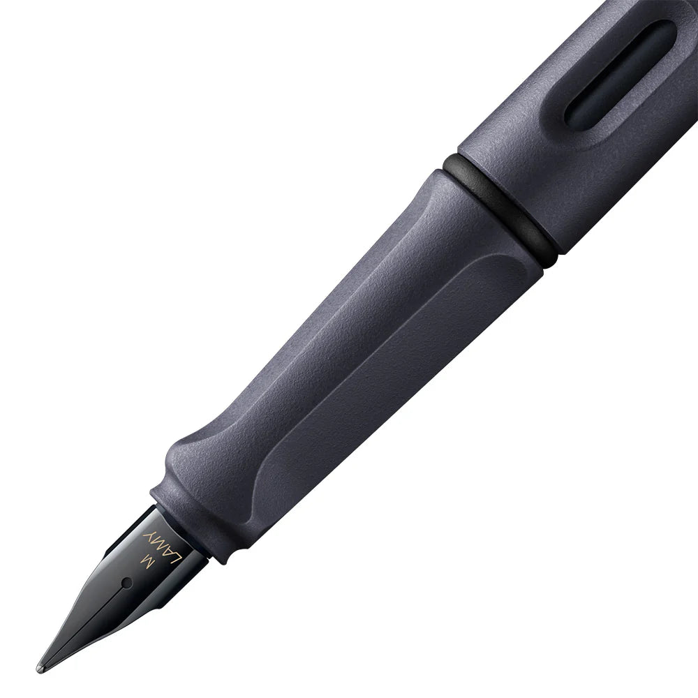 Lamy Safari Fountain Pen - Steel Black (with Ink Converter)