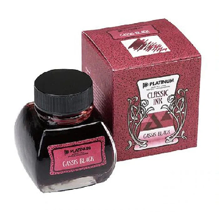 Platinum Classic Ink Bottle 60ml – #1 Cassis Black - KSGILLS.com | The Writing Instruments Expert
