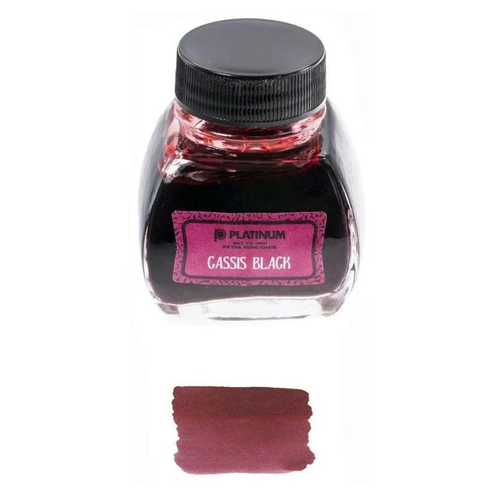 Platinum Classic Ink Bottle 60ml – #1 Cassis Black - KSGILLS.com | The Writing Instruments Expert