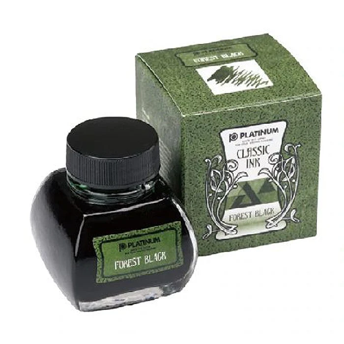 Platinum Classic Ink Bottle 60ml – #44 Forest Black - KSGILLS.com | The Writing Instruments Expert