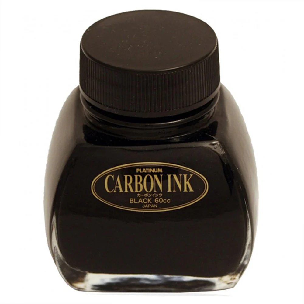 Platinum Carbon Ink Bottle 60ml – #1 Black - KSGILLS.com | The Writing Instruments Expert