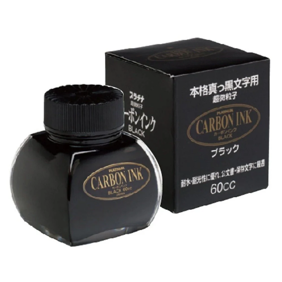 Platinum Carbon Ink Bottle 60ml – #1 Black - KSGILLS.com | The Writing Instruments Expert