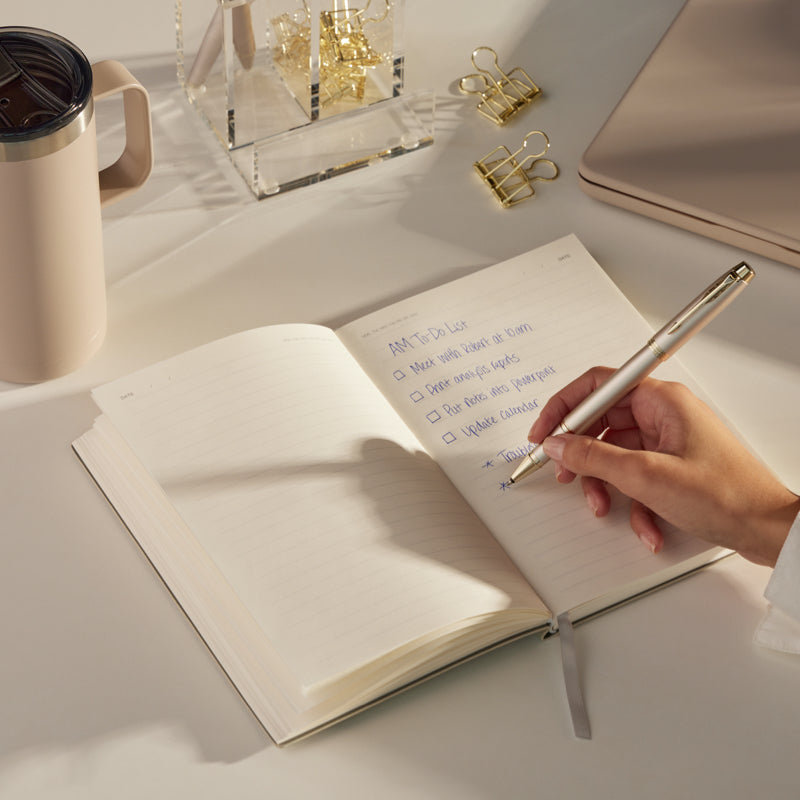 Parker IM Rollerball Pen - Champagne Gold Monochrome - Refill Black Medium (M) - KSGILLS.com | The Writing Instruments Expert