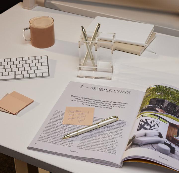 Parker IM Rollerball Pen - Champagne Gold Monochrome - Refill Black Medium (M) - KSGILLS.com | The Writing Instruments Expert