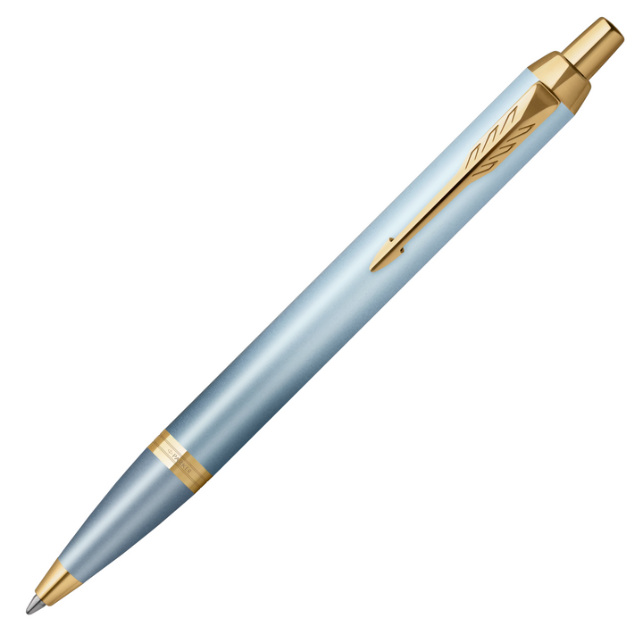 Parker IM Ballpoint Pen - Writing Rituals - Blue Gold Trim - Refill Black Medium (M)