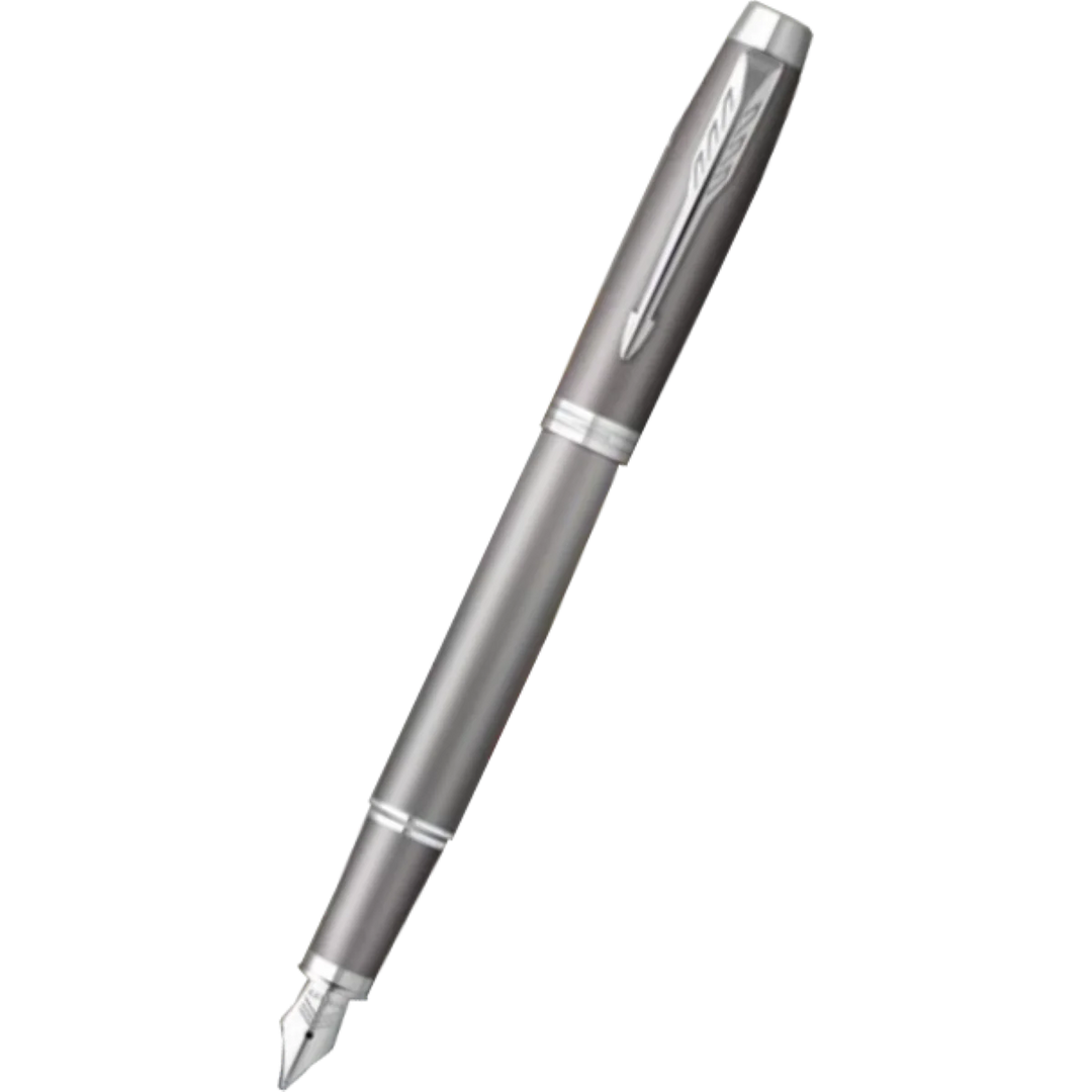 KSG set - Single Pen SET - Parker IM Fountain Pen - Writing Rituals - Grey Chrome Trim