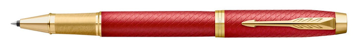 Parker IM PREMIUM New Chiselled Rollerball Pen - Red Gold Trim - KSGILLS.com | The Writing Instruments Expert