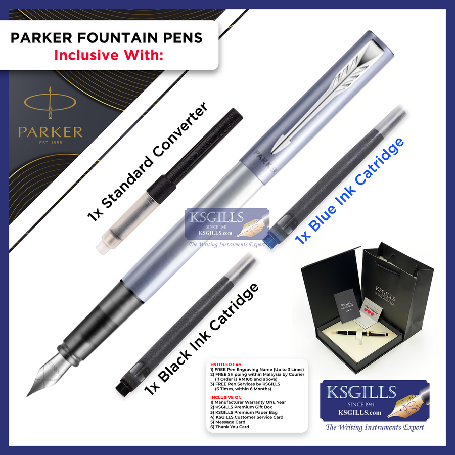 KSG set - Parker Vector XL Fountain Pen SET - Sakura Blue (Special Edition) - KSGILLS.com | The Writing Instruments Expert